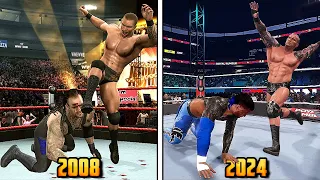 WWE 2K24: Randy Orton Punt Kick Evolution in WWE Games !!! (2008 - 2024)