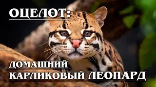 ОЦЕЛОТ: Домашний леопард с «ложными глазами» | Интересные факты про кошек и животных