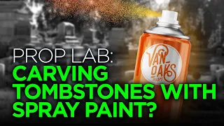 Carving Halloween Tombstones with Spray Paint?