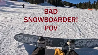 What Snowboarding looks like when you're a beginner!! #snowboarding