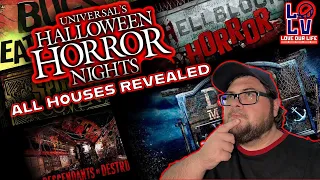 HALLOWEEN HORROR NIGHTS UPDATES 2022| ALL HOUSES AND SCAREZONES REVEALED!