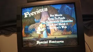 Shrek The Third 2007 DVD Menu Walkthrough