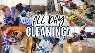 ALL DAY CLEAN WITH ME 2019 | WHOLE HOUSE CLEANING | EXTREME CLEANING MOTIVATION | SAHM