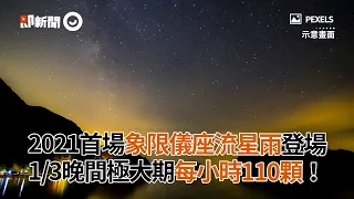 2021第一場！「象限儀座流星雨」大爆發.每小時110顆