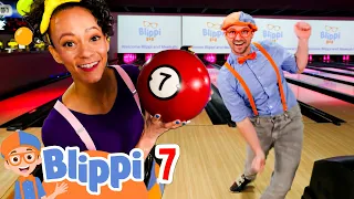 Blippi & Meekah's Bowling Ball Blast | [BLIPPI] | Kids TV Shows | Cartoons For Kids | Fun Anime