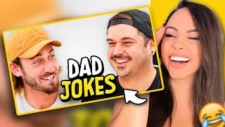 Dad Jokes | Don't laugh Challenge | Matt vs Pat | Bunnymon REACTS