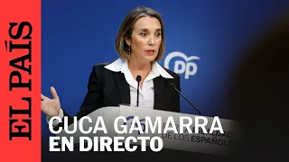 DIRECTO | Cuca Gamarra ofrece una rueda de prensa sobre asuntos de actualidad política | EL PAÍS