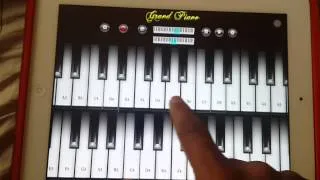 Easy piano songs Happy birthday tutorial on ipad