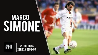 Marco Simone ● Goal and Skills ● Bologna 1-2 AC Milan ● Serie A 1996-97