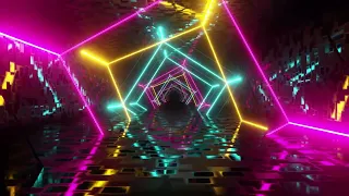 vj loop neon fantastic tunnel 4k vj loop background video | No Copyright video