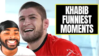 COULDNT STOP LAUGHING😂😂Khabib Nurmagomedov Funniest Moments REACTION