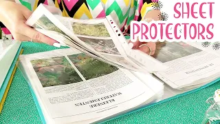 ASMR Plastic Sheet Protectors, Shuffling Paper, Paper Sorting 😴 • No Talking