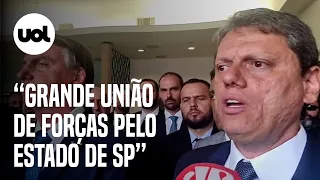 Tarcísio chama apoio de Rodrigo Garcia de união de forças por São Paulo