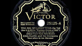 1935 HITS ARCHIVE: You Are My Lucky Star - Eddy Duchin (Lew Sherwood, vocal)
