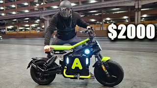 This NEW $2000 E-Moped AIMA HyHawk is INSANELY Comfortable!