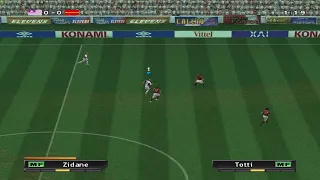 Pro Evolution Soccer 2 ✪ PS2 Gameplay | MADRID vs ROMA (1080p)