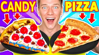 Making FOOD Out Of CANDY!! Learn How To Make DIY Edible Candy vs Real Food McDonalds Challenge
