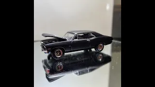 2022 Greenlight GL Muscle Matte Black 1969 CHEVROLET NOVA (1:64 Scale)