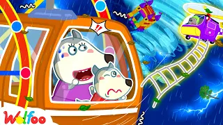 Wolfoo Ferris Wheel Rescue Mission | Safety Tips in Natural Disasters 🤩Wolfoo Kids Cartoon