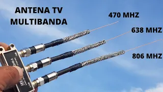 Antena TV Multibanda, AGARRA TODOS LOS CANALES en HD, Ya no pagues más cable TV, Mejor tu Antena TDT