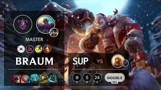 Braum Support vs Leona - KR Master Patch 10.22