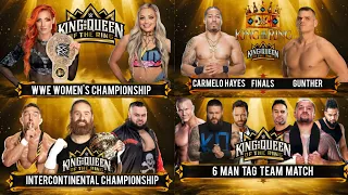 WWE King And Queen Of The Ring 2024 Match Card Prediction