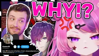 Mousey is JEALOUS When this Vtuber Followed Connor FIRST!