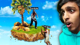 GTA 5 : Zombie Attack On ONE BLOCK !! MALAYALAM