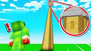 MAKING THE WORLD'S TALLEST MINECRAFT HOUSE!