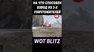 НА ЧТО СПОСОБЕН ВЗВОД ИЗ 2-Х УНИЧТОЖИТЕЛЕЙ | WOT BLITZ #wotblitz #shorts