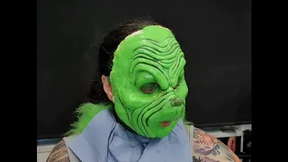 how to do - the grinch . foam latex application   special effects