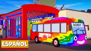 Gecko y los autobuses arcoíris | Garaje de Gecko | Carros para niños | Vídeos educativos