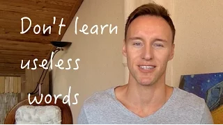 Don't learn useless words | Random language learning tip #4