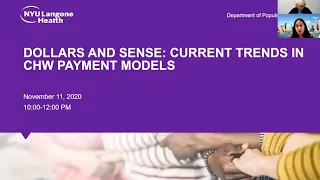 Dollars & Sense: Current Trends In CHW Payment Models