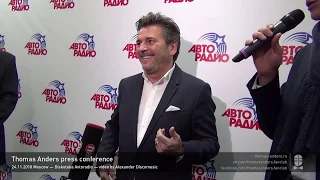 24.11.2018 Moscow. Diskoteka Avtoradio. Thomas Anders press conference.