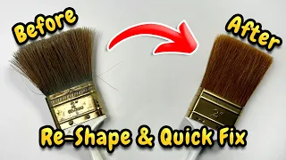 How To Cut, Shape & Fix Your Paint Brush Bristles!