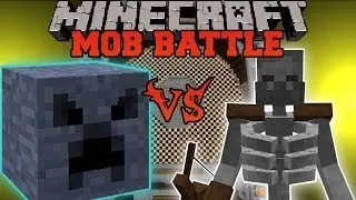 MEGABLOCK VS MUTANT SKELETON - Minecraft Mob Battles - Mutant Creatures and BossCraft 2 Mods