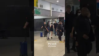 Rosé and Jisoo From Blackpink looking amazing ArrivingAt JFK International Airport In NYC right now