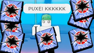 TROLLANDO com PULL no BLADE BALL do ROBLOX kkkkk