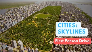 First Person Drive from the Harbor to the City Center - Cities: Skylines