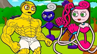 MUSCLE BABY LONGLEGS VS MOMMY LONGLEGS! POPPY PLAYTIME Cartoon Animation