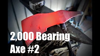Forging A Tomahawk From 2,000 Ball Bearings, Canister Damascus