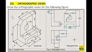 25 ORTHOGRAPHIC VIEWS - AutoCAD 2022