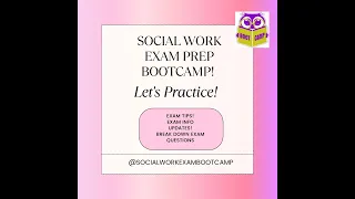 ASWB Exam Practice Questions! Social Work Exam Bootcamp -