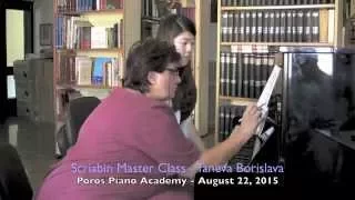 Poros Piano Academy 2015 - Scriabin Master Class - Taneva Borislava