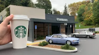 Build an ULTRA-REALISTIC Starbucks Coffee Shop DIORAMA - Miniature Model Scenery