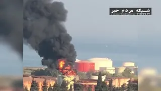 آتش سوزي گسترده در مخازن نگهداري سوختِ بیروت