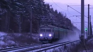 Электричка Нежин - Киев холодным зимним утром