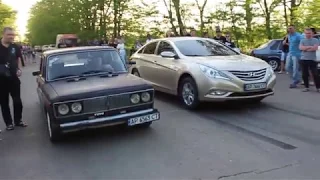 Hyundai vs Vaz 2106 Гонки под Мелитополем