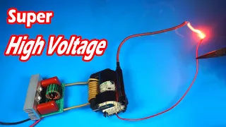 DIY How to make high voltage plasma generator using flyback transformer from old TV